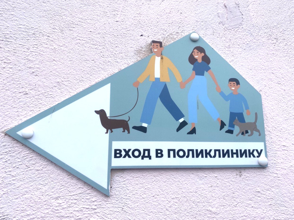 Наружная навигация. Ориентация на территории с учетом родителей с детьми